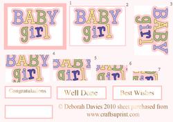 New Baby Girl Text