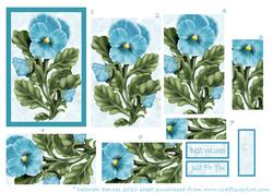 Aqua Pansy Pyramage