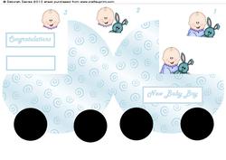 Blue Pram Card