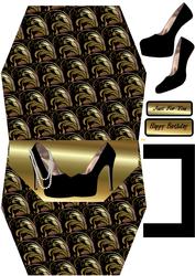 Black Hot Shoes Handbag Card