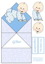 Blue Baby Diamond Top Card