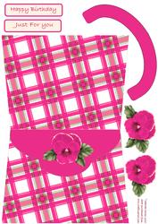 Pink Pansy Diamond Top Card