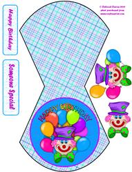 Clown Wobble Card