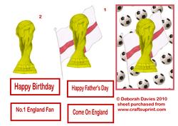 Gold World Cup Decoupage