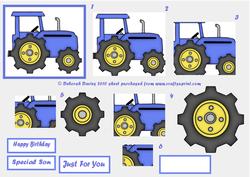 Blue Tractor Pyramage