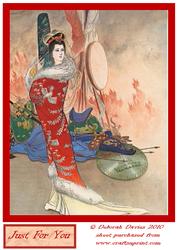 Large Oriental Lady Topper