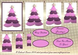 Lilac Sparkling Christmas Tree