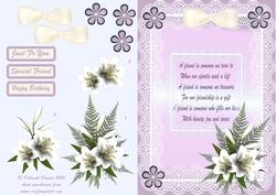 Floral Lilac with Verse