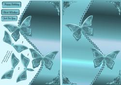 Metalic Jade Butterflies
