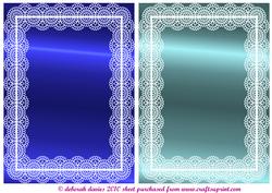 Large Metalic Blues Topper