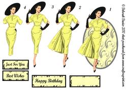 Elegant Lady in Yellow