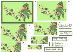 Green Bouncing Baby Baby Boy