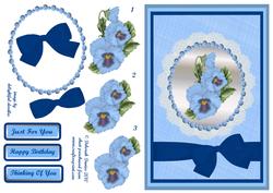 Lacy Pansy Framed