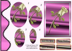 Single Rose in Pink