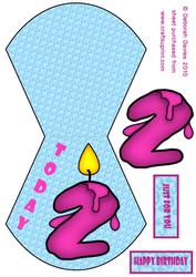 Pink 2 Today Wobble Card
