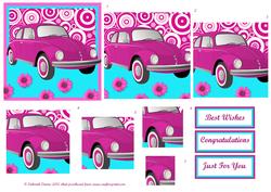 Trendy Pink Beetle Pyramage