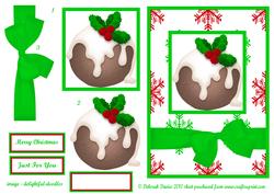 Christmas Pudding in Green