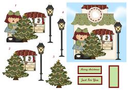 Shabby Chic Merry Christmas Step by Step