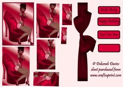 Lady on Red Shoes