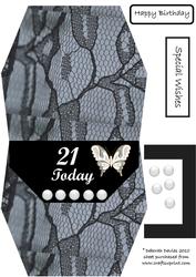 21st Birthday Handbag Card