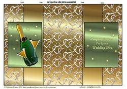 Metalic Wedding Double Foldback