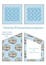 Christmas Train Stubby Diamond Card Insert
