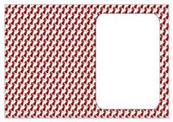 Elegant Lady in Red Insert