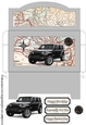 Black Adventure Jeep Money Holder
