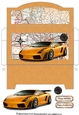 Orange Sports Car Money Wallet