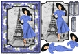 50s Paris Lovely in blue