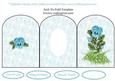 Aqua Pansy Tri-fold