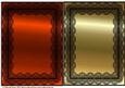 2 A5 Metalic Toppers Orange & Gold