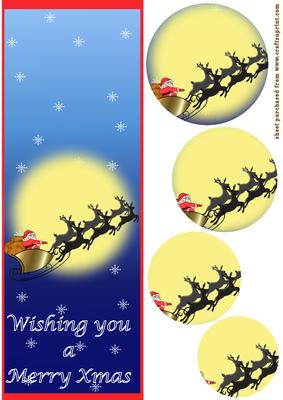 Santa in His Sleigh