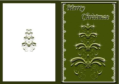 Xmas Tree Flourish in Green
