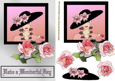 Art Deco Hats and Roses