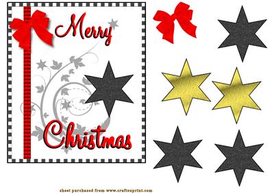 3D Star Black and Gold
