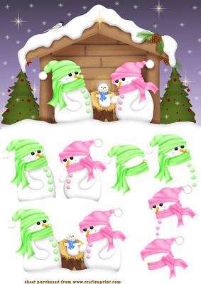 Snowman Nativity