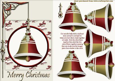 3D Floatinf Xmas Bell