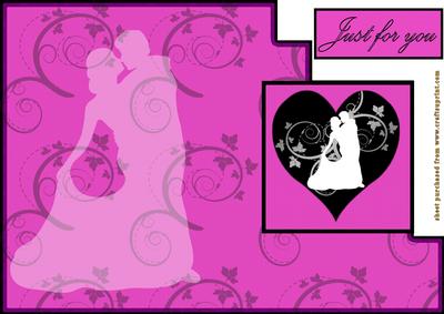 Cut & Fold Card Dancer Pink