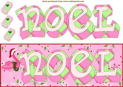 Noel Word Card