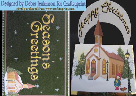 Xmas Church Insideout Card
