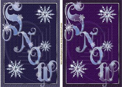 Snow Pyramage Look Card