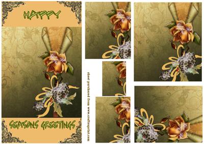 Xmas Cones and Roses