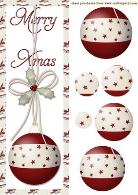 Red Xmas Bauble