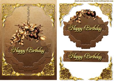 Gilt Framed Birthday