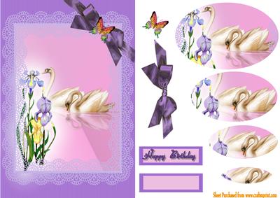 Swans and Irises