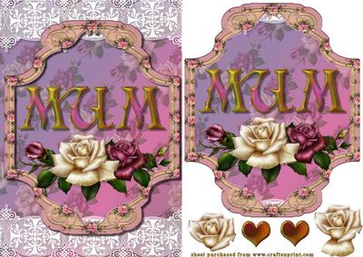 Mum with Lace and Rose