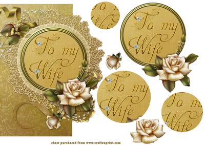 To My Wife Combination Card