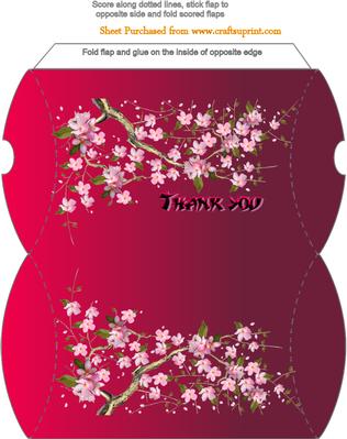 Cherry Blossom Thank You Box