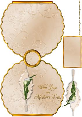 Scalloped Shaped Bag Card